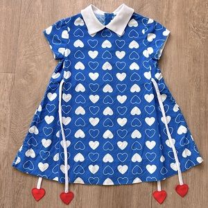 Florence Eiseman Toddler Girl Vintage Heart Dress Size 5